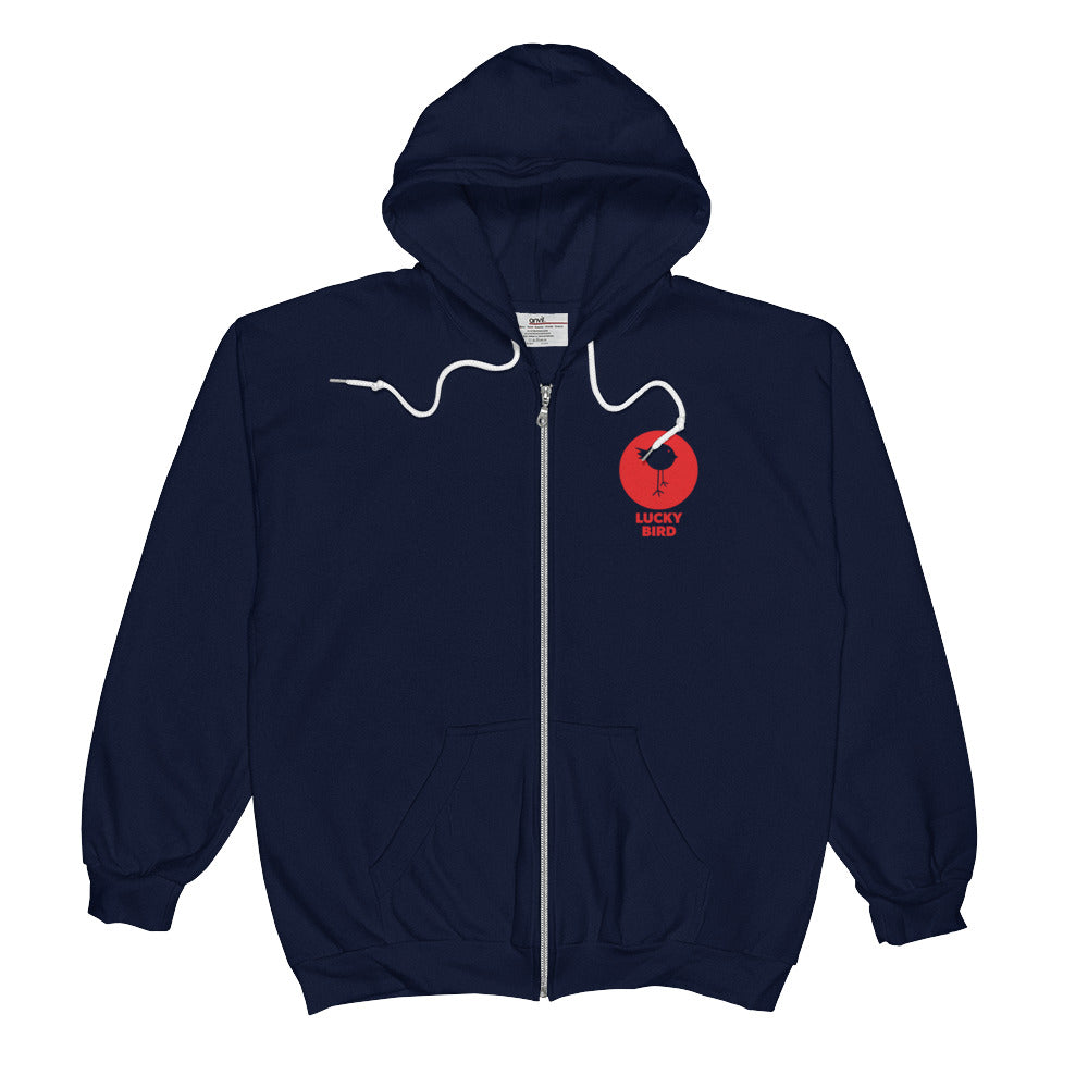 Lucky Bird Anvil Zip Hoodie
