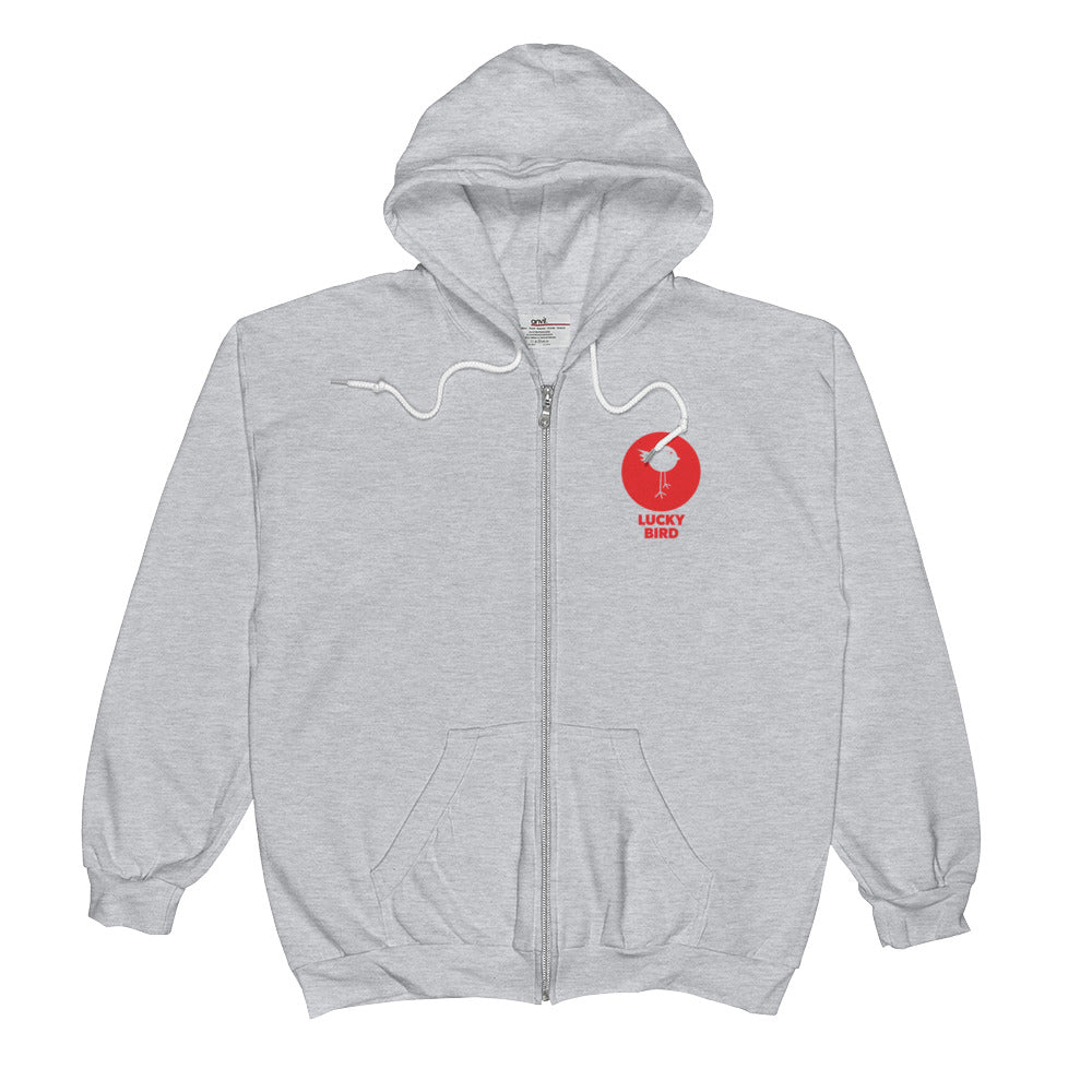Lucky Bird Anvil Zip Hoodie
