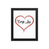 Framed Corgi Love Print