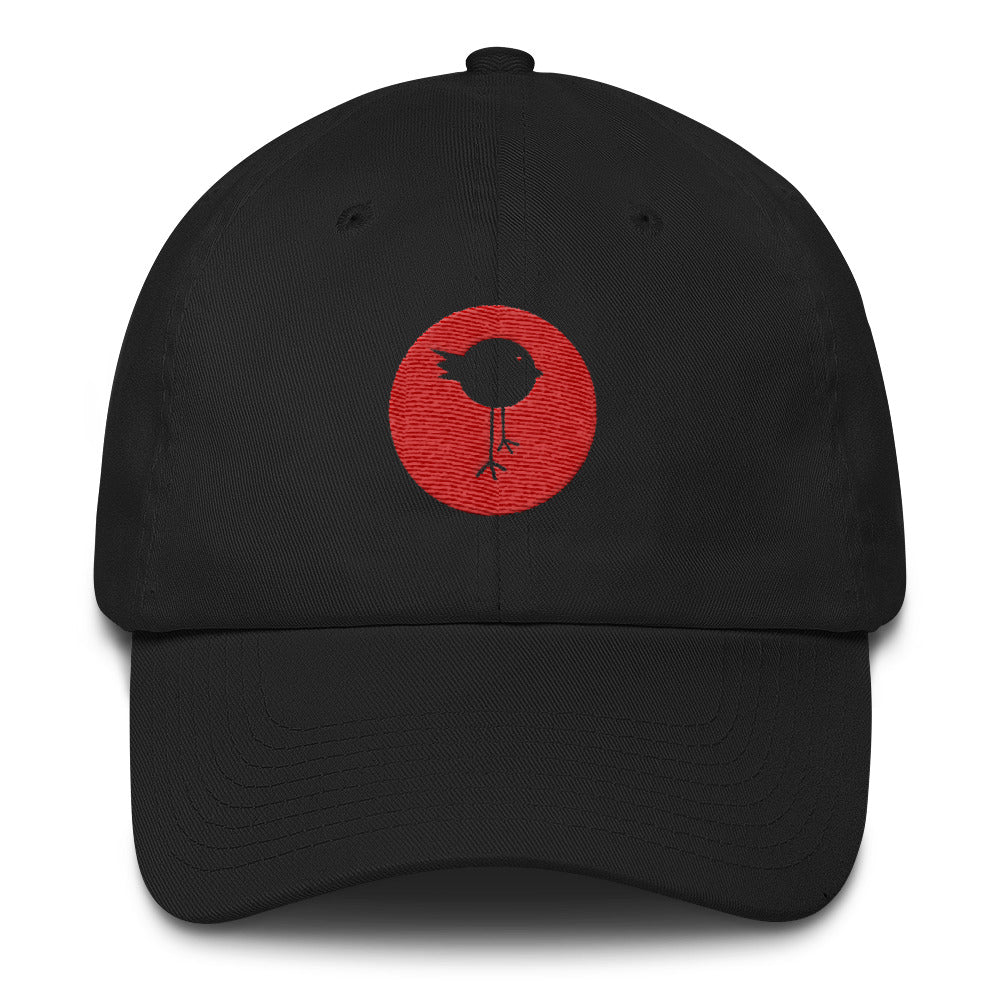 Lucky Bird Single Logo Dad Hat Front and Back Print