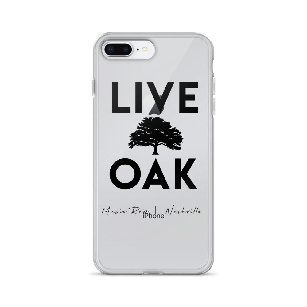 Live Oak Nashville Black Logo iPhone Case