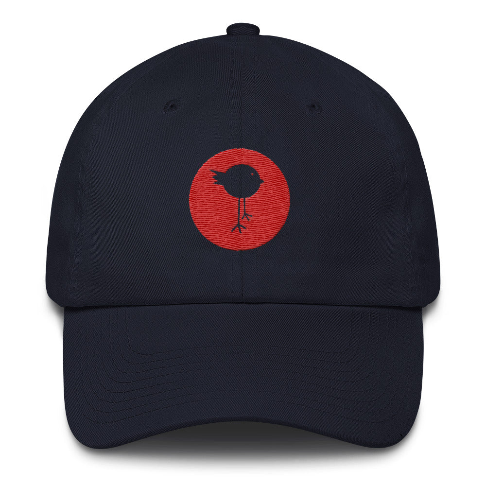 Lucky Bird Single Logo Dad Hat Front and Back Print