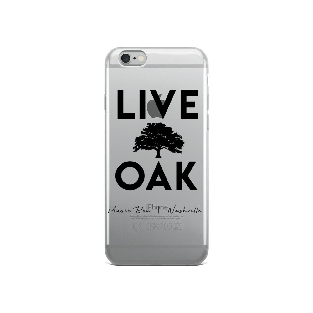 Live Oak Nashville Black Logo iPhone Case