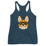 Party Corgi Women's Racerback Tank