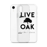 Live Oak Nashville Black Logo iPhone Case