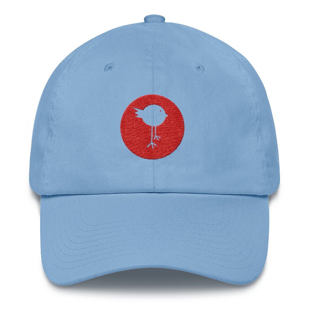 Lucky Bird Single Logo Dad Hat Front and Back Print