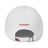 Lucky Bird Single Logo Dad Hat Front and Back Print