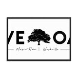 Live Oak Nashville Framed matte paper poster
