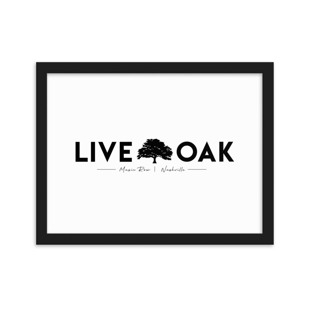 Live Oak Nashville Framed matte paper poster