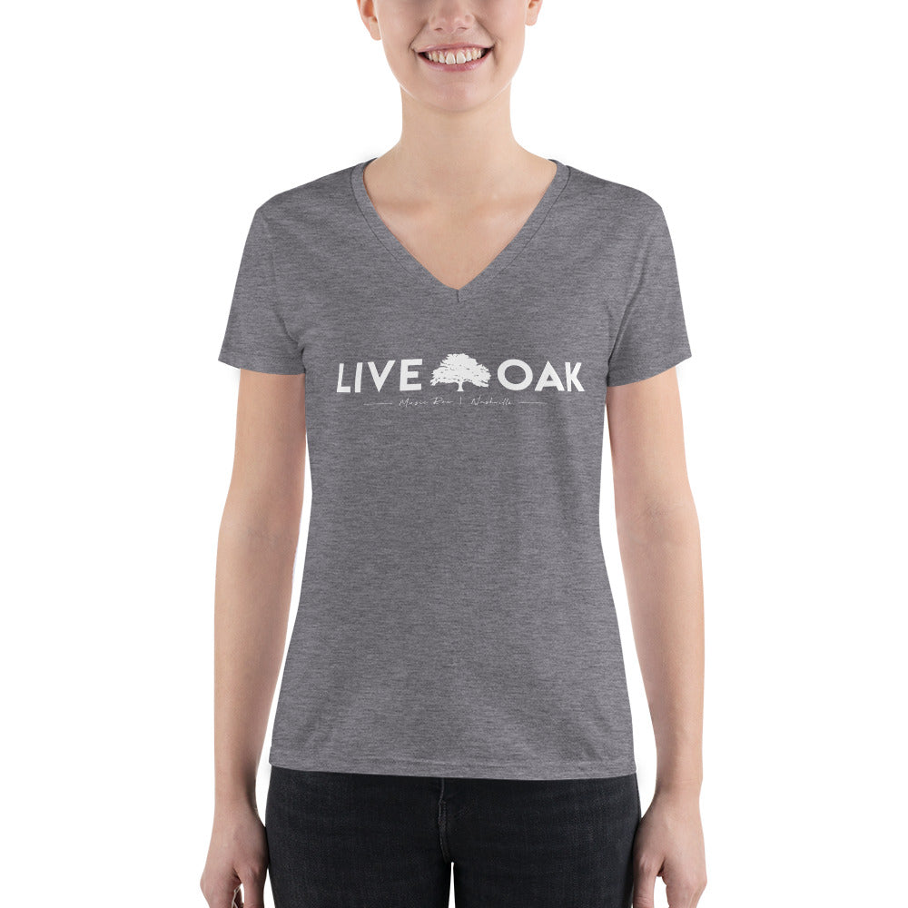 Live Oak Nashville Women's Fashion Deep V-neck Tee