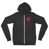 Lucky Bird Unisex zip hoodie