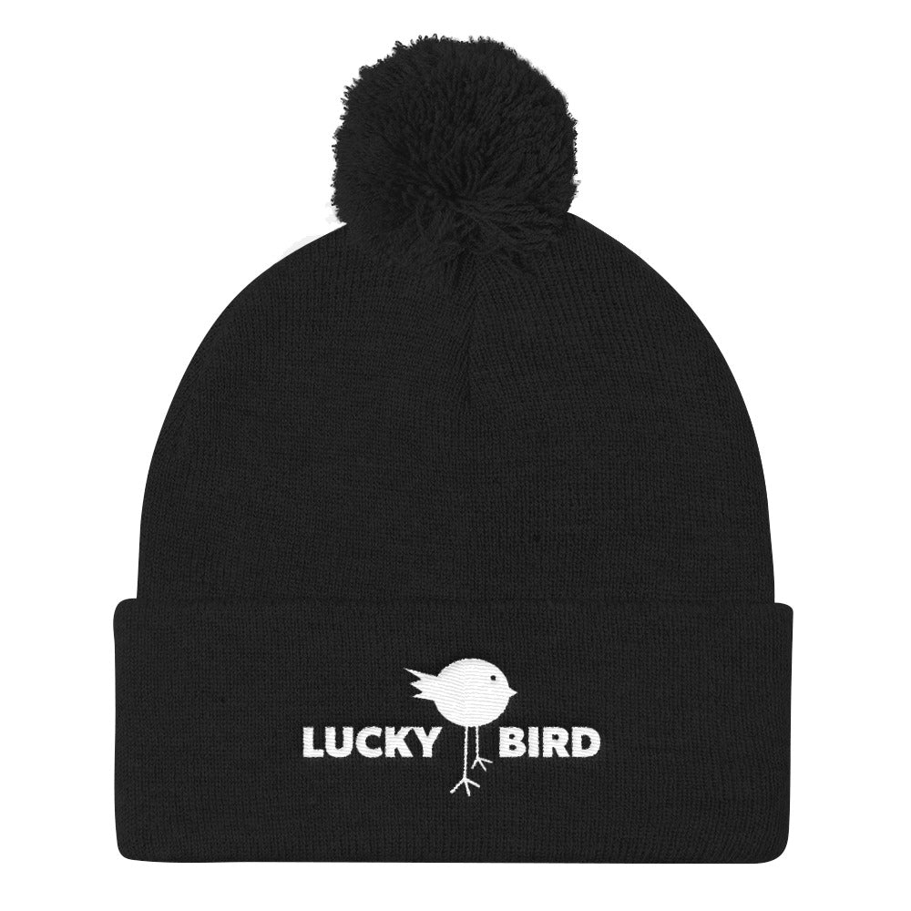 Lucky Bird Pom Pom Knit Cap