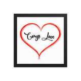 Framed Corgi Love Print