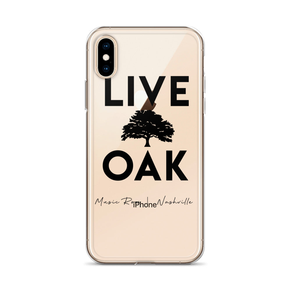 Live Oak Nashville Black Logo iPhone Case
