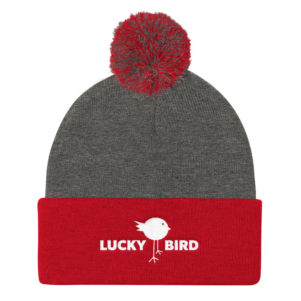 Lucky Bird Pom Pom Knit Cap