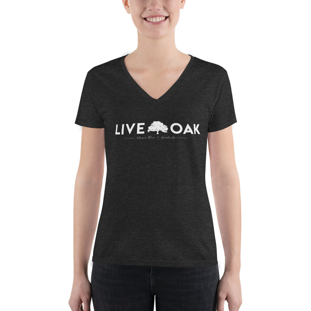 Live Oak Nashville Women's Fashion Deep V-neck Tee