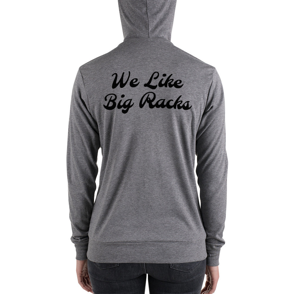 Buck's Backyard Chick's zip hoodie