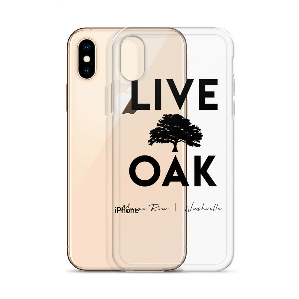 Live Oak Nashville Black Logo iPhone Case