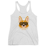 Party Corgi Women's Racerback Tank