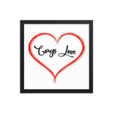 Framed Corgi Love Print