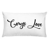 Rectangular Corgi Love Pillow