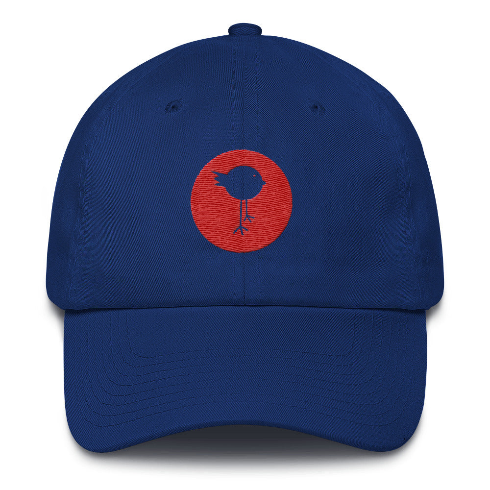 Lucky Bird Single Logo Dad Hat Front and Back Print