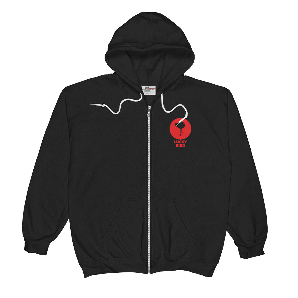 Lucky Bird Anvil Zip Hoodie