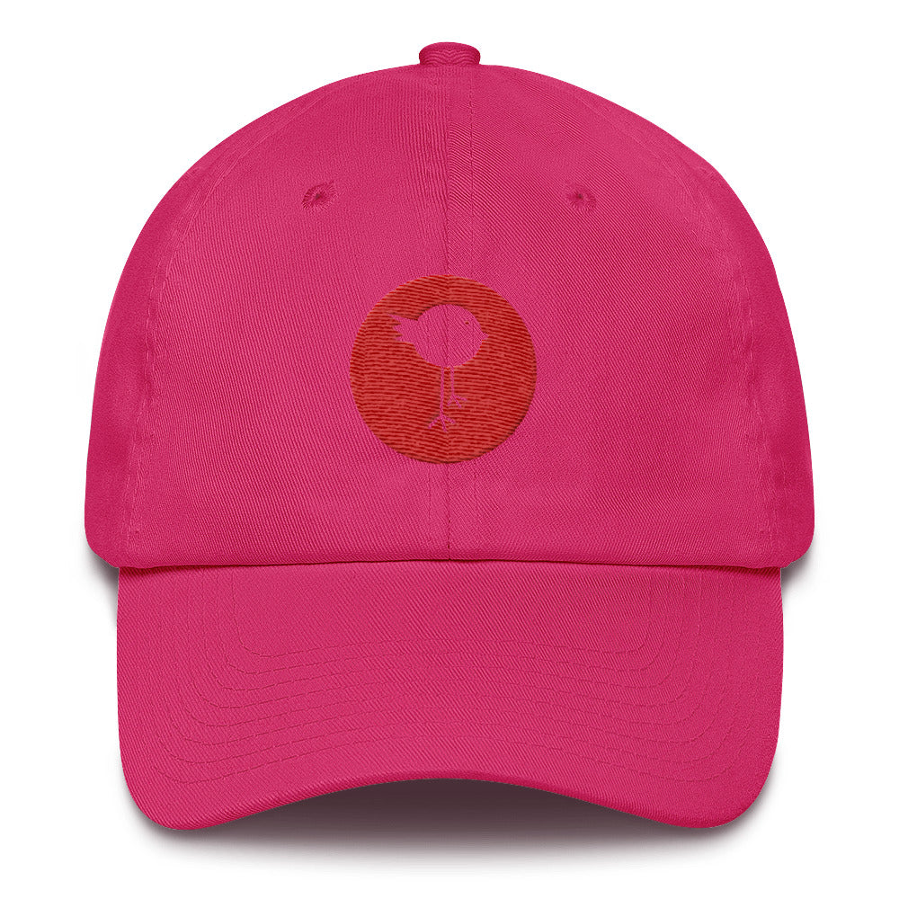 Lucky Bird Single Logo Dad Hat Front and Back Print