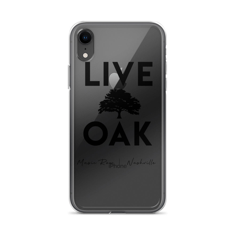 Live Oak Nashville Black Logo iPhone Case