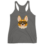Party Corgi Women's Racerback Tank
