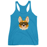 Party Corgi Women's Racerback Tank