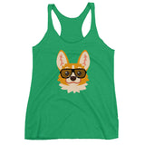 Party Corgi Women's Racerback Tank