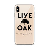 Live Oak Nashville Black Logo iPhone Case