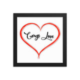 Framed Corgi Love Print