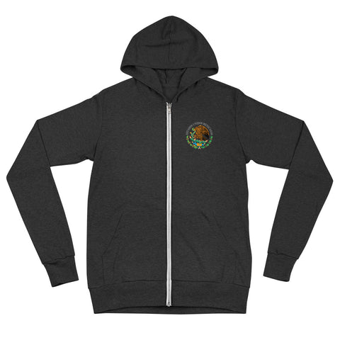 Carlos Mexico Soccer Unisex zip hoodie