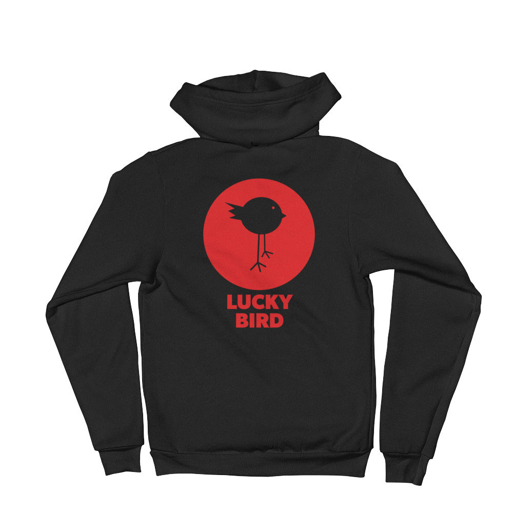 Lucky Bird Chest Logo Zip-up Hoodie