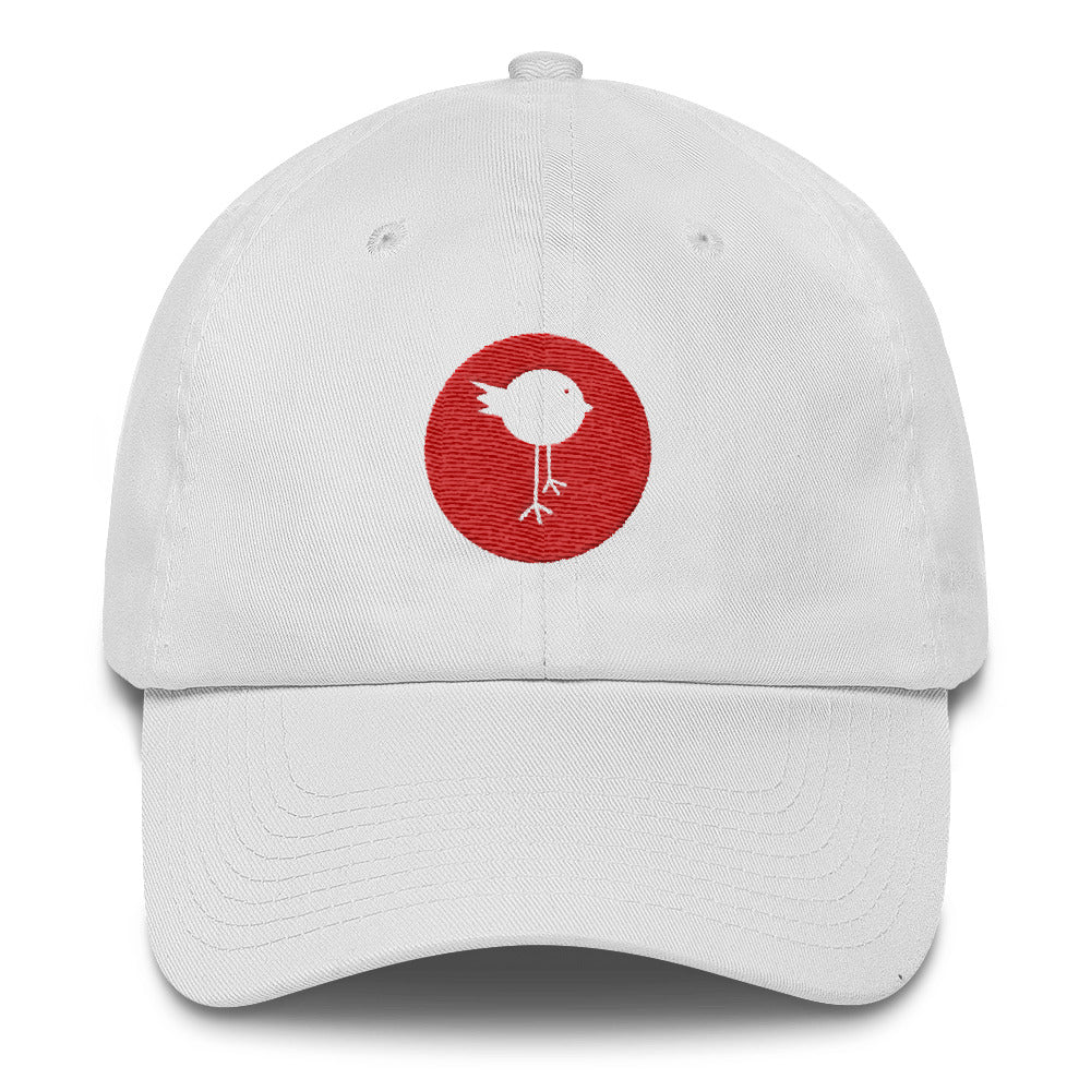 Lucky Bird Single Logo Dad Hat Front and Back Print