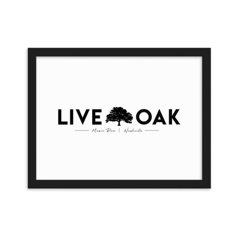 Live Oak Nashville Framed matte paper poster