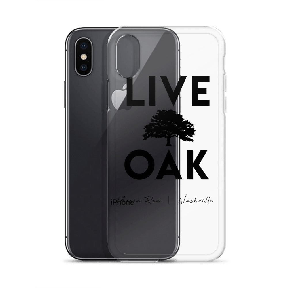 Live Oak Nashville Black Logo iPhone Case