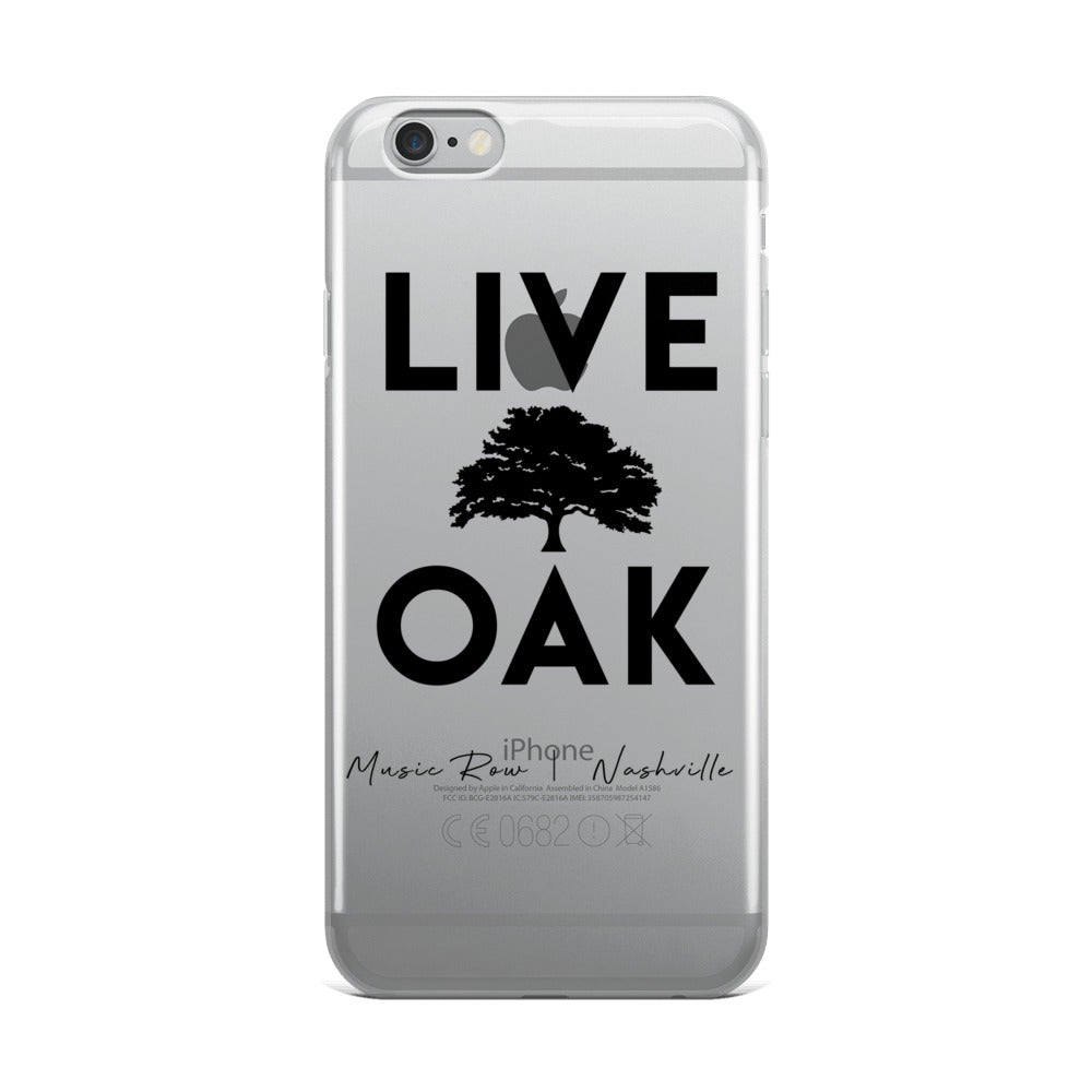 Live Oak Nashville Black Logo iPhone Case
