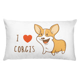 Rectangular Corgi Love Pillow